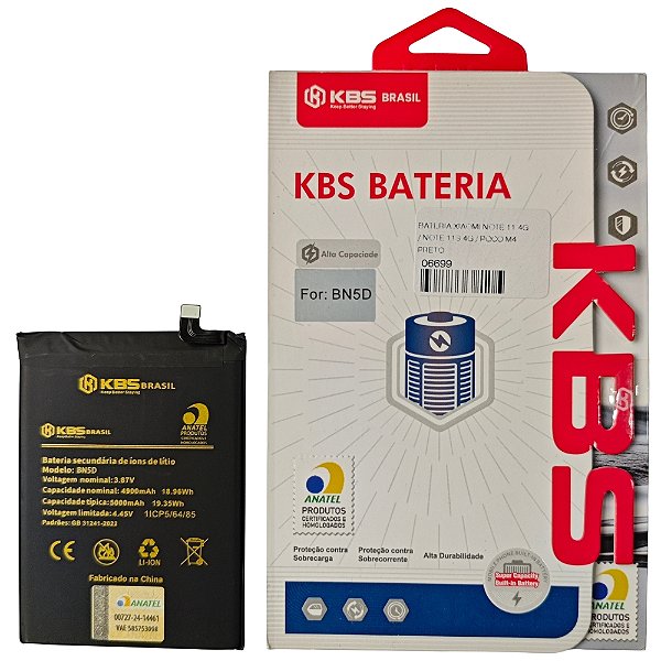 Bateria Xiaomi Note 11 4G / Note 11S 4G / Poco M4 Pro (BN5D) KBS