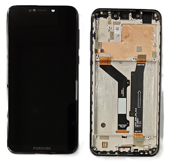 Frontal Tela Display Moto One XT1941 Com Aro Original Nacional (Retirada)