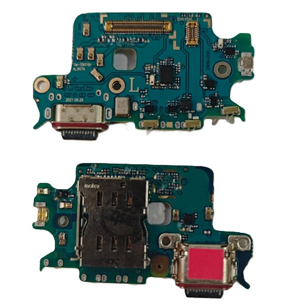 Placa Sub Conector de Carga Samsung S22 (S901) 1 Linha