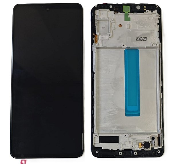 Frontal Tela Display Samsung M53 5G M536 Com Aro Oled 1 Linha