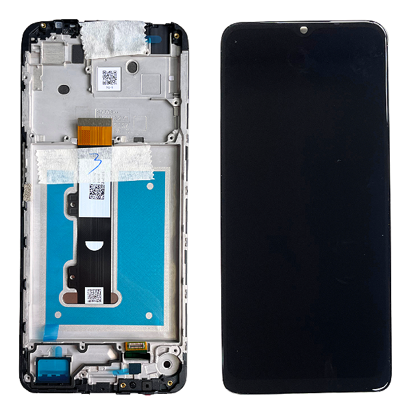 Frontal Tela Display Moto E22 XT2239 Com Aro Original