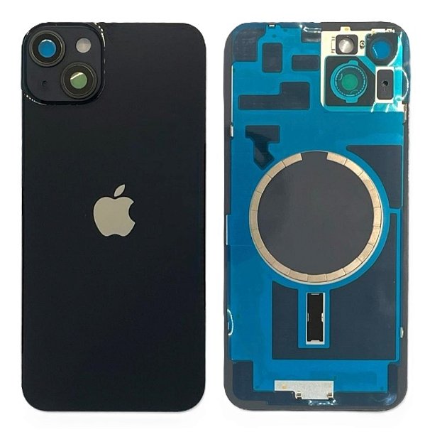 Tampa Traseia Apple iPhone 14 Plus Com Lente Aro e Anel Magnético (Prime)