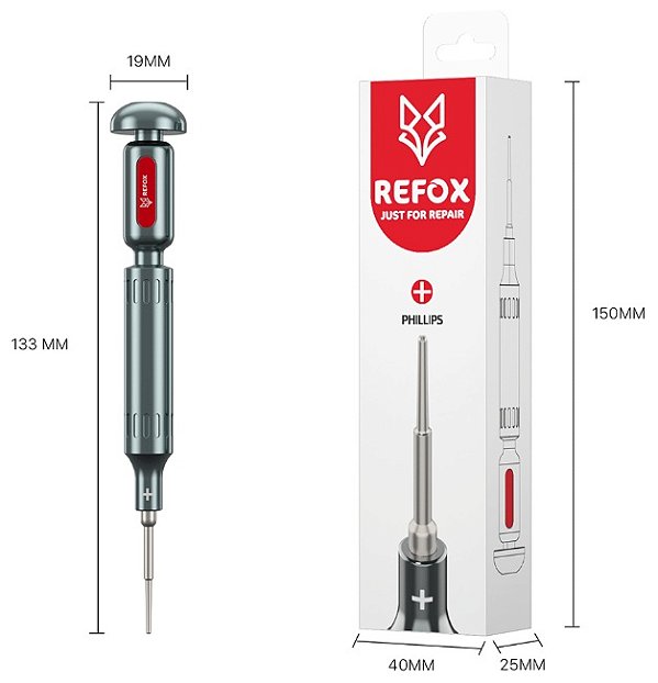 Chave Phillips 1.5mm RS3 3D - Refox
