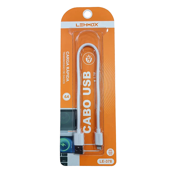 Cabo Rápido Usb Para iPhone 30CM LE-378IOS Lehmox