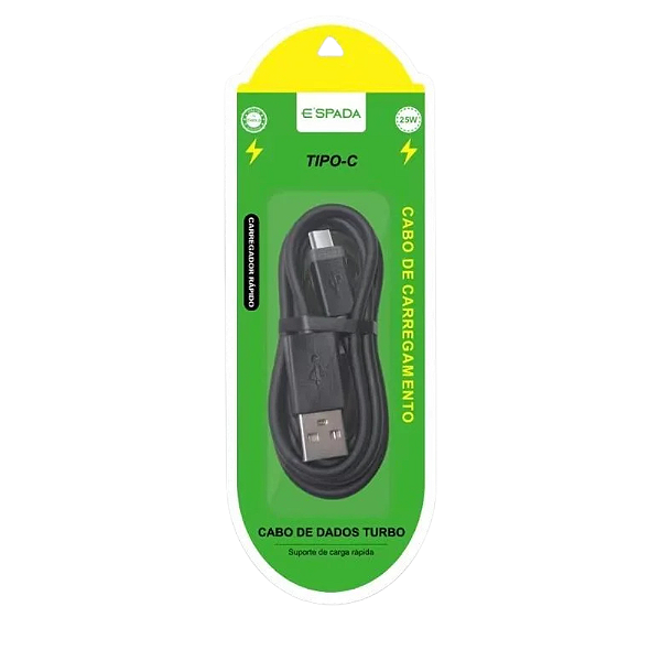 Cabo Rápido Usb Para Tipo C 1M CB22-3E Espada