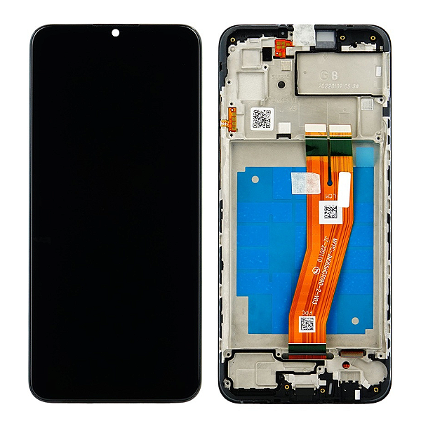 Frontal Tela Display Samsung A03 A035 Com Aro Original