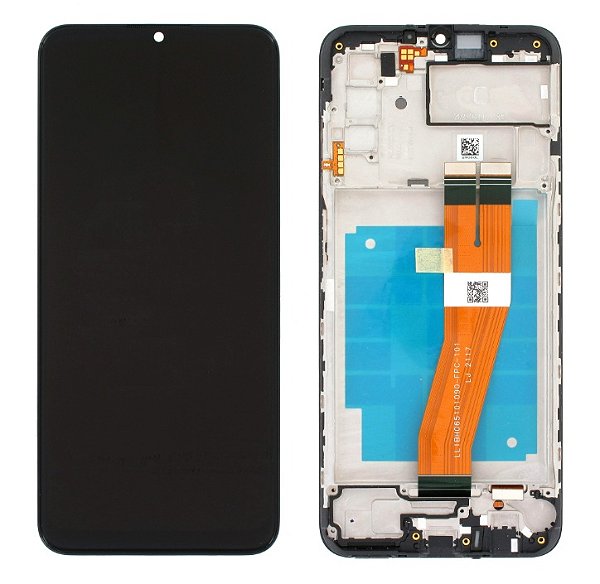 Frontal Tela Display Samsung A03S (A037) Com Aro Original