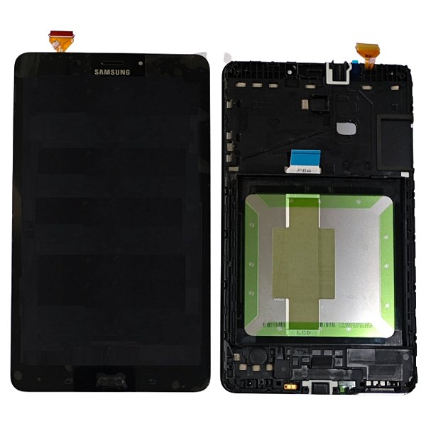 Frontal Tela Display Samsung TAB A (T385) Com Aro Original