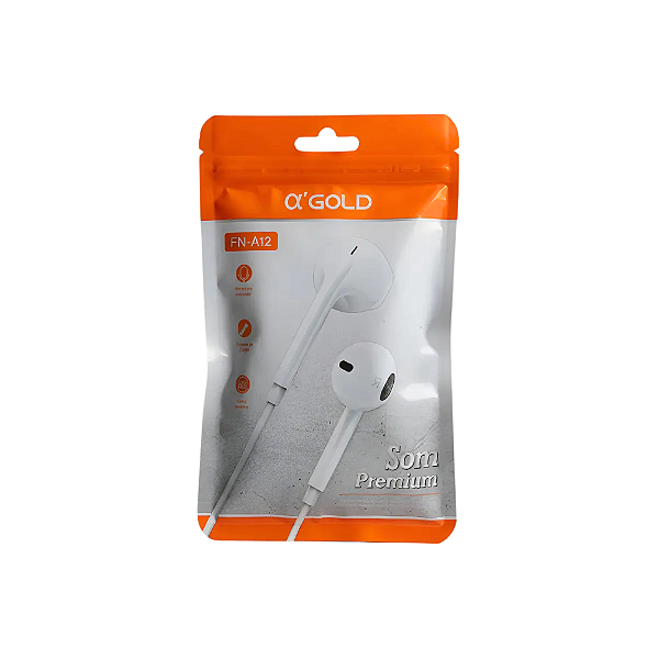 Fone de Ouvido Com Microfone FN-A12 Agold