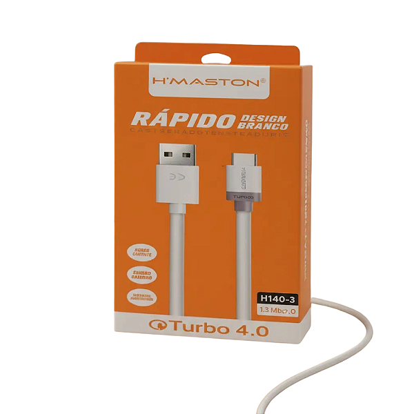 Cabo Turbo Usb Para Tipo C 1M 4.0A H140-3 Hmaston