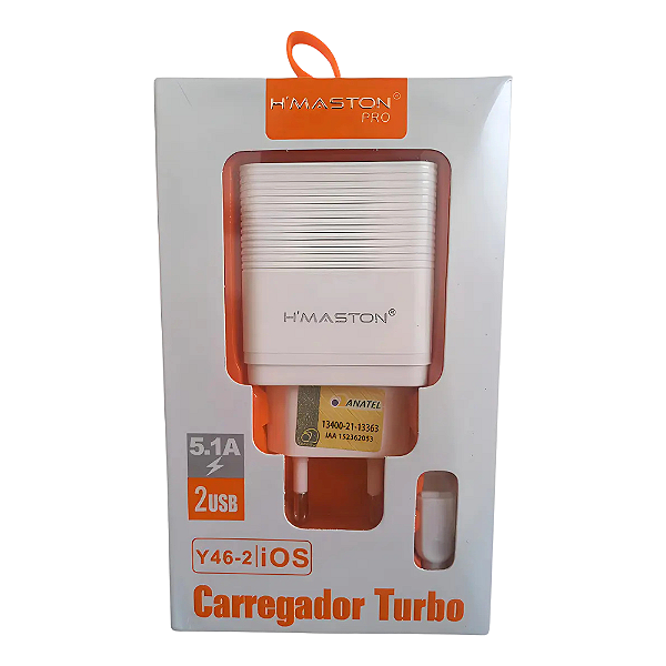 Fonte Carregador Turbo 2 Usb 6.1A Y46-4 Hmaston