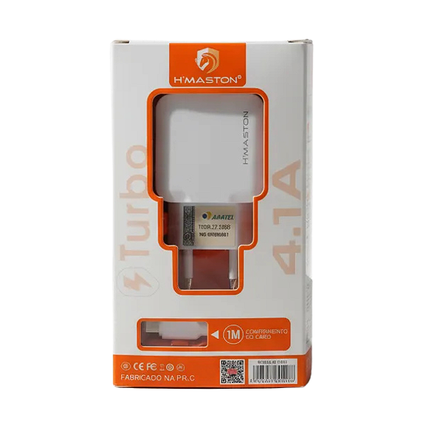 Carregador Rápido 2 Usb 4.1A C/ Cabo Micro Usb Y18-1 Hmaston