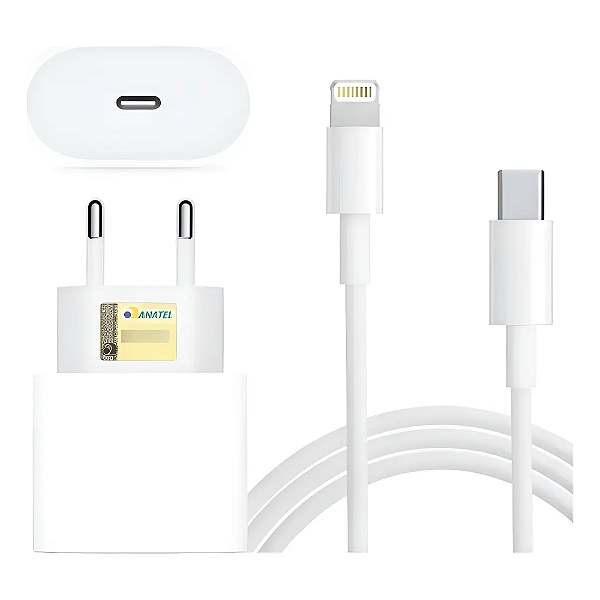 Carregador Usb C 25W C/ Cabo Tipo C Lightning LE-357-3 Lehmox