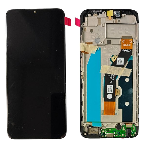 Frontal Tela Display Infinix Hot 30i Com Aro (Com Sub Placa de Carga)