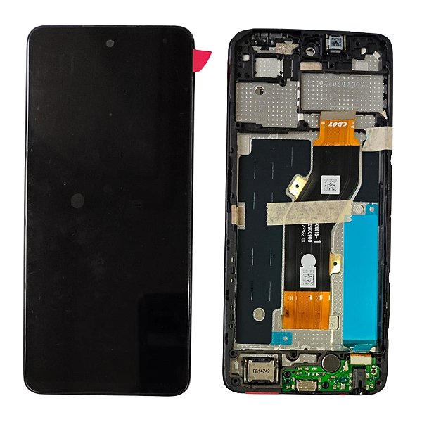 Frontal Tela Display Infinix Smart 8 Com Aro Original (Com Sub Placa de Carga)