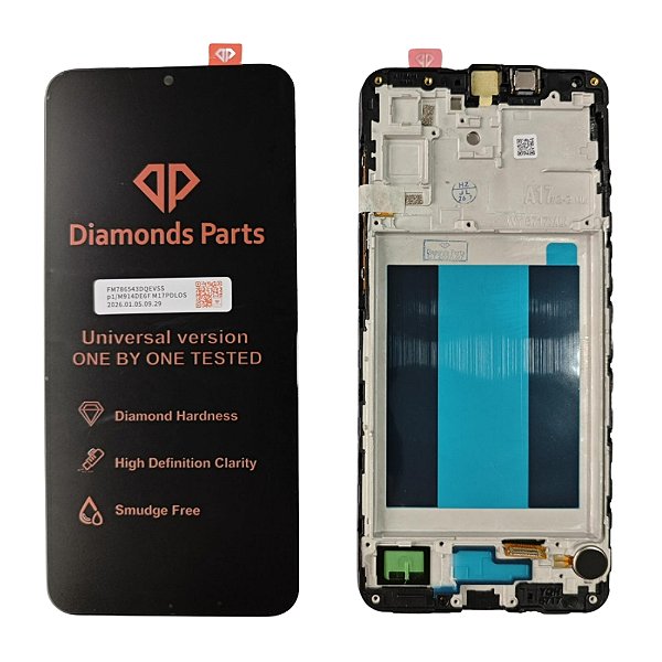 Frontal Tela Display Samsung A17 Com Aro Incell Diamonds