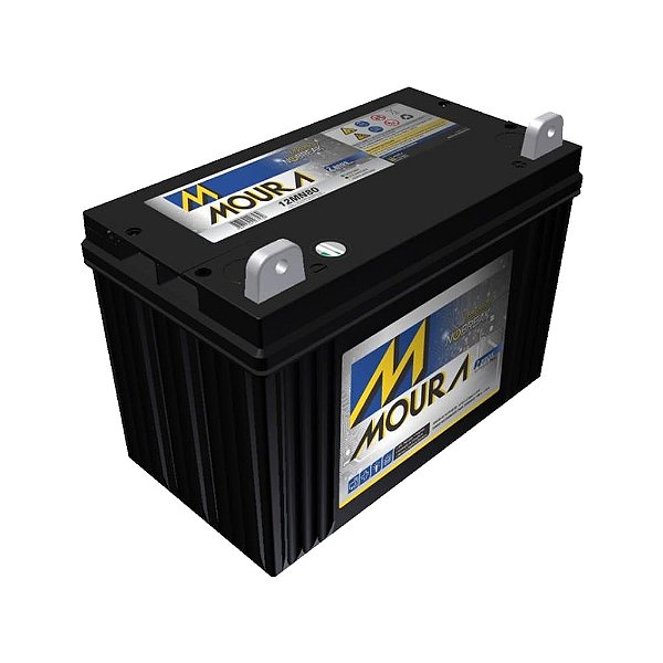 Bateria estacionária Moura - 12MN80 (12V / 88AH) - Novo