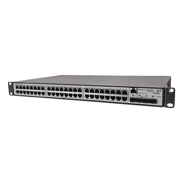 Switch 3COM 2952-SFP Plus - 48x Gbps + 4x SFP (3CRBSG5293) - Seminovo