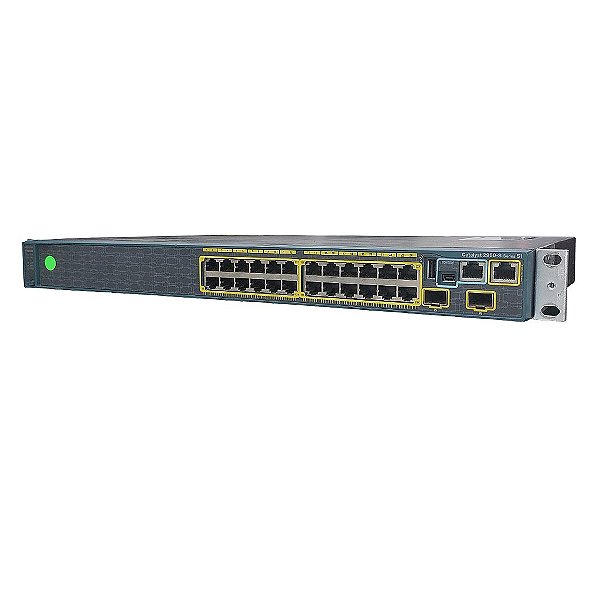 Switch Cisco 24x Portas 1Gbps + SFP 1G (WS‑C2960S‑24TS‑S) - Seminovo