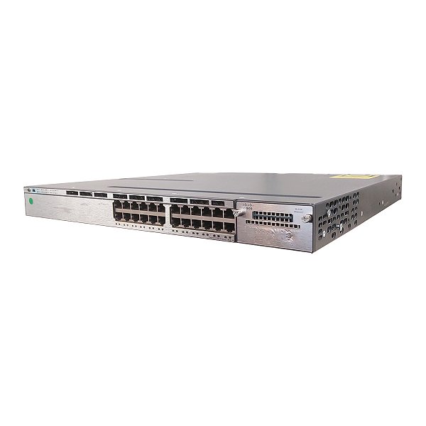 Switch Cisco Catalyst 3750-X PoE+ 24 Portas Gigabit (WS-C3750X-24P-S V2) - Seminovo