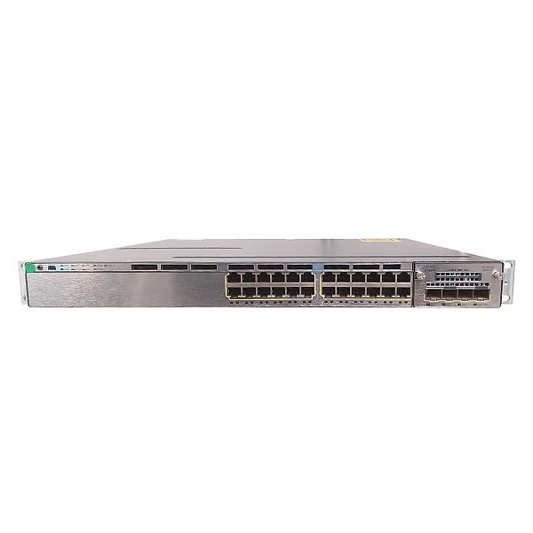 Switch Cisco Catalyst 3750-X com Módulo 10Gb C3KX-NM-10G (WS-C3750X-24T-L V2) - Seminovo