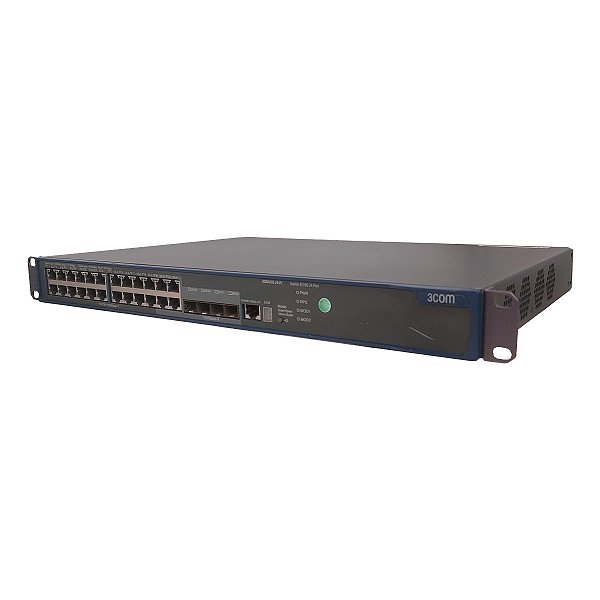 Switch 3Com 4210G 24 Portas Gigabit 4x SFP Layer 2 (3CRS42G-24-91) - Seminovo