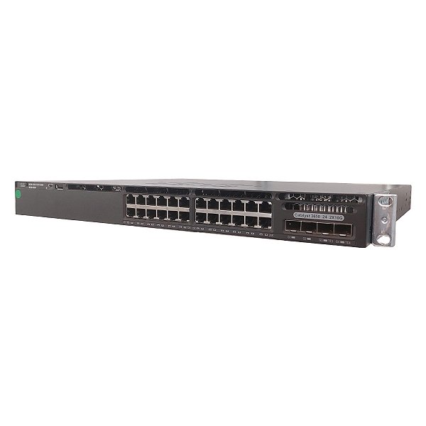Switch Cisco Catalyst 3650 24x Gbps 2x 10G SFP+ (WS-C3650-24TD-S) - Seminovo