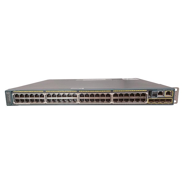 Switch Cisco Catalyst 2960-S 48x Gbps PoE+ 4x SFP (WS-C2960S-48LPSBR) - Seminovo