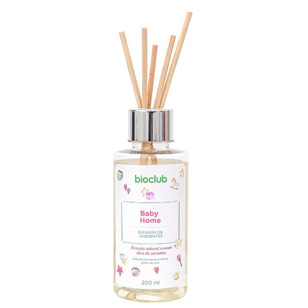 Difusor de Ambientes com 5 Bastões - Baby Home Bioclub