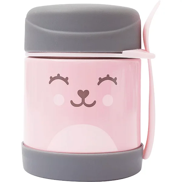 Pote Termico C/Colher - Gumy - Rosa - Buba