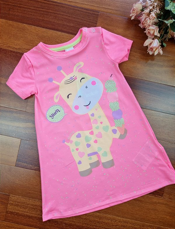 Vestido em Meia Malha Girafa Kukiê
