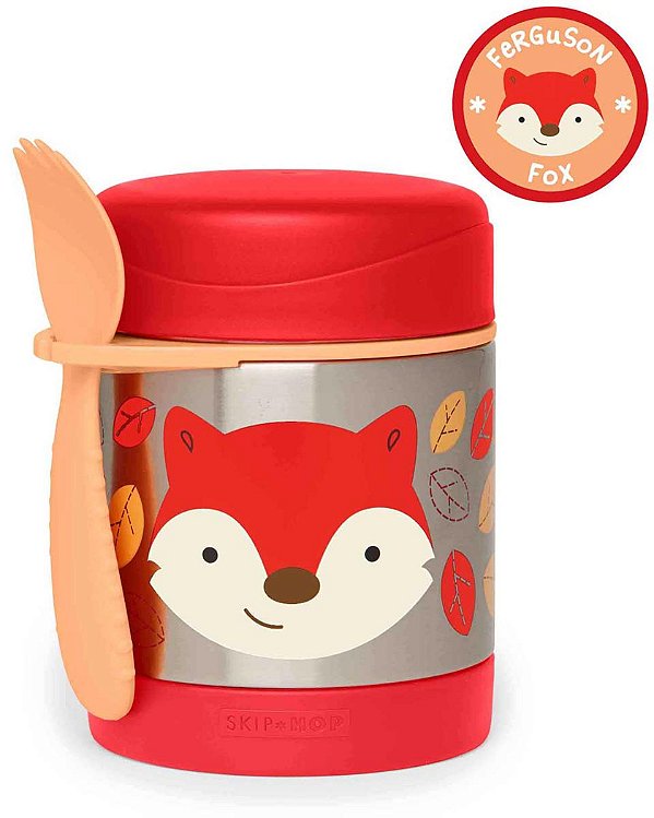 Pote Térmico com Talher Zoo Raposa Skip Hop