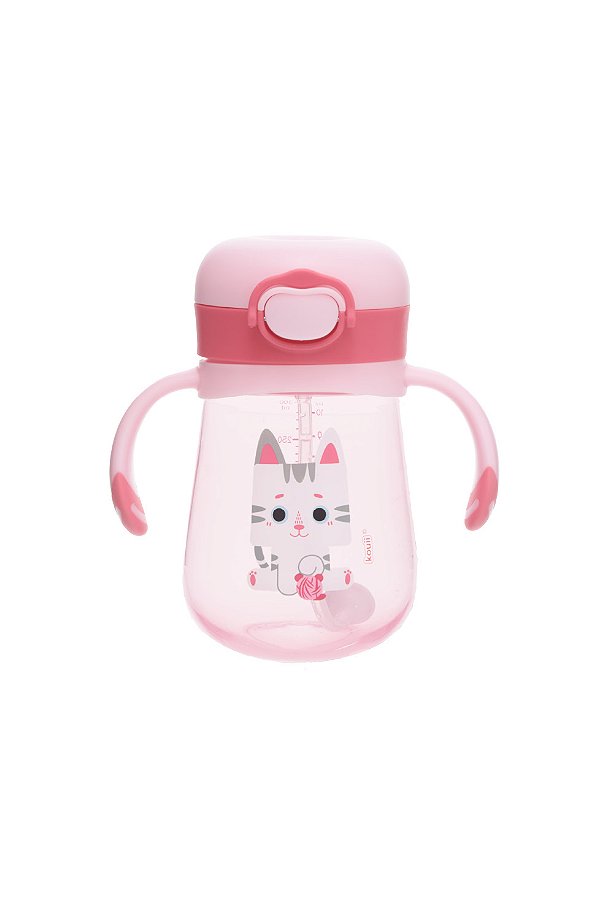 Copo 300ml com Alça Kouii Filhotiis Gato Mia