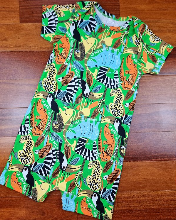 Macaquinho Essentials Safari Verde Up Baby