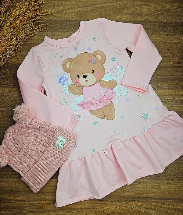 Vestido em Termoskin Ursinho Kukiê