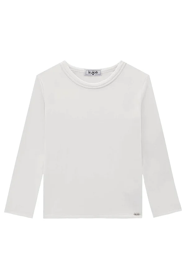 Blusa em Termoskin Branca Kukiê