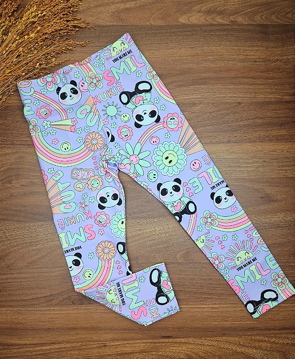 Legging em Termoskin Panda Kukiê