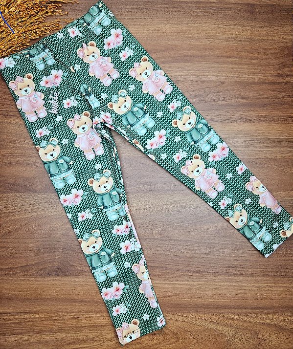Legging em Termoskin Ursinhos Kukiê