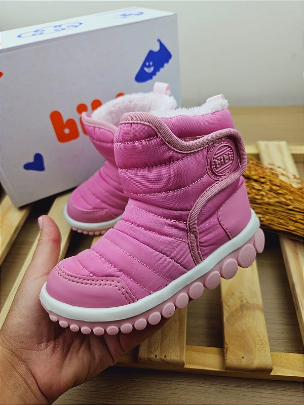 Bota Infantil Feminina Rosa Bibi Roller 2.0