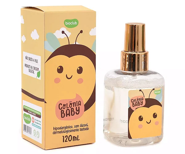Colônia sem Álcool Infantil Baby- Bioclub® 120ml