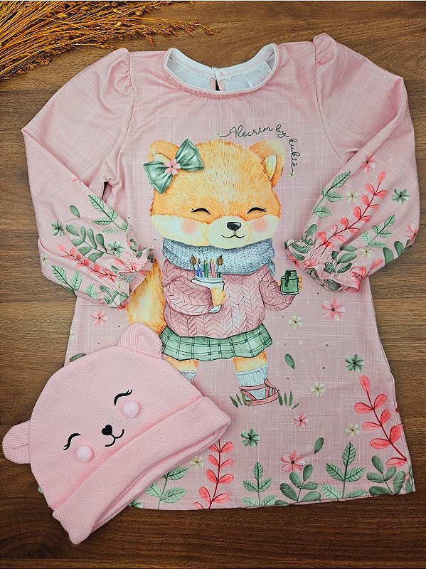 Vestido em Malha Comfy Kukiê