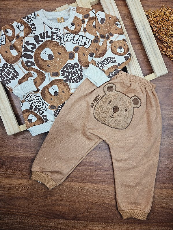 Conjunto Blusão e Calça em Moletom Up Baby