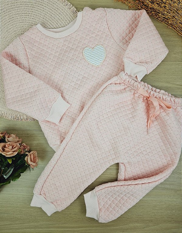 Conjunto Blusão e Calça em Matelassê Up Baby