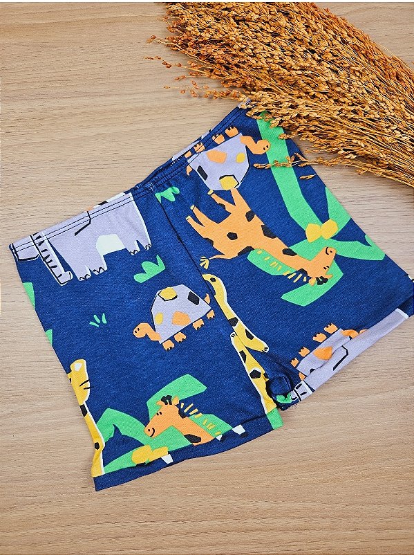 Short em Suedine Azul Marinho Up Baby