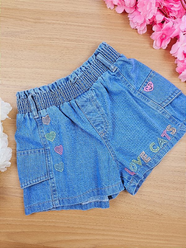Short Verão Jeans Mon Sucré