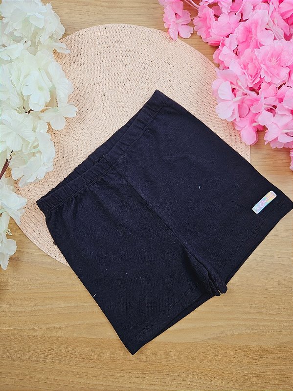 Short Básico Cotton Preto Cinti