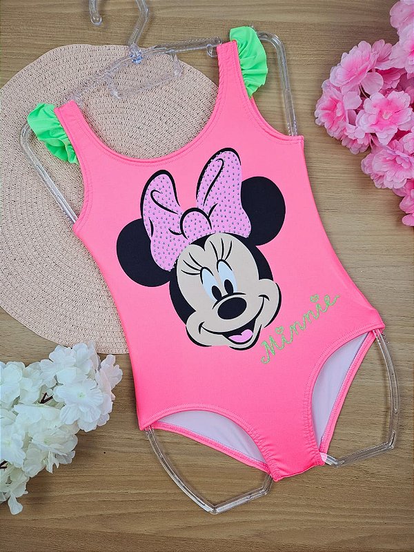 Maiô Minnie com Proteção Solar Fakini