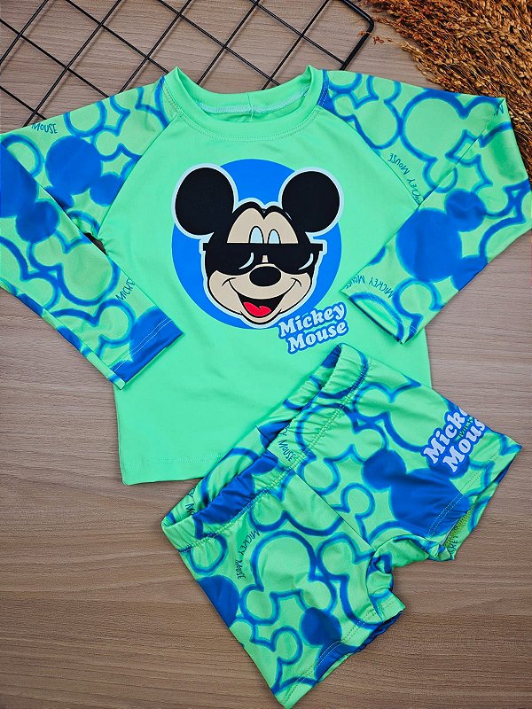Conjunto Mickey com Proteção Solar Fakini
