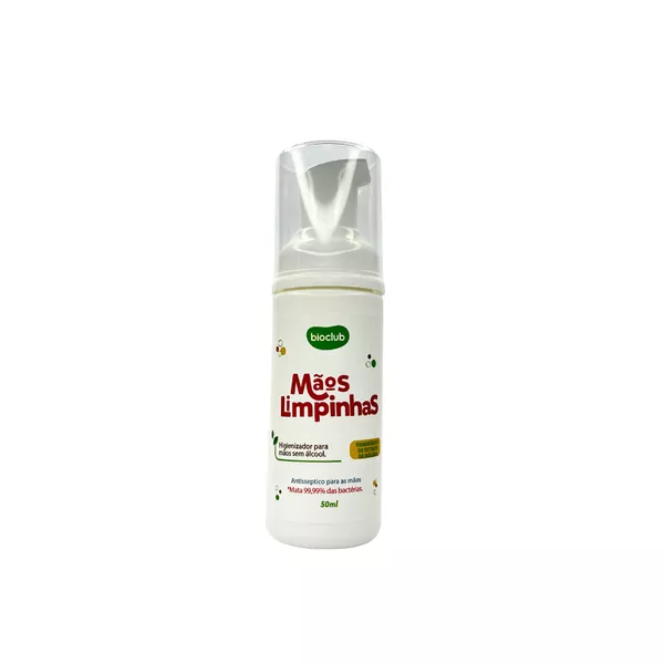 Mãos Limpinhas Bioclub® 50ml- Higienizador de Mãos Sem Álcool