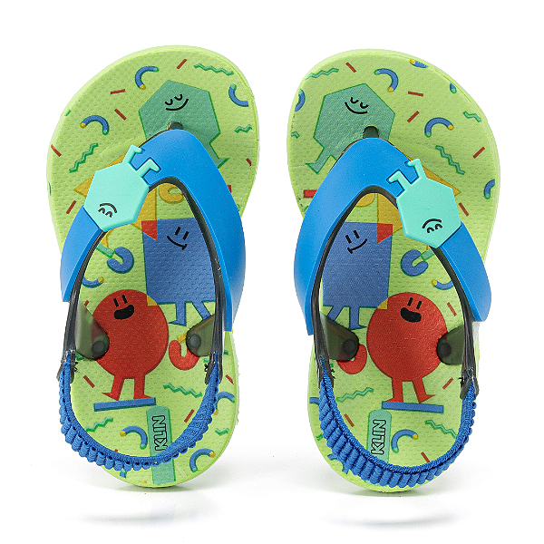 Chinelo Infantil Klin Acqua Print Verde